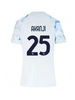 Inter Milan Manuel Akanji #25 Replika Borta Kläder Dam 2025-26 Kortärmad